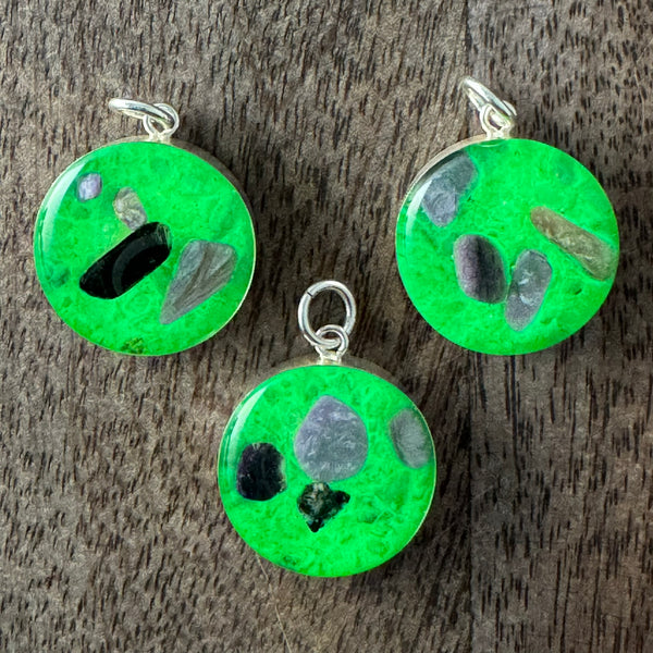 Sastun Pendant - Verdant Awakening - Round Silver