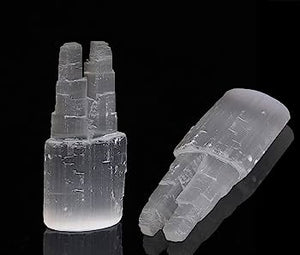 Selenite Twin Tower - 6in