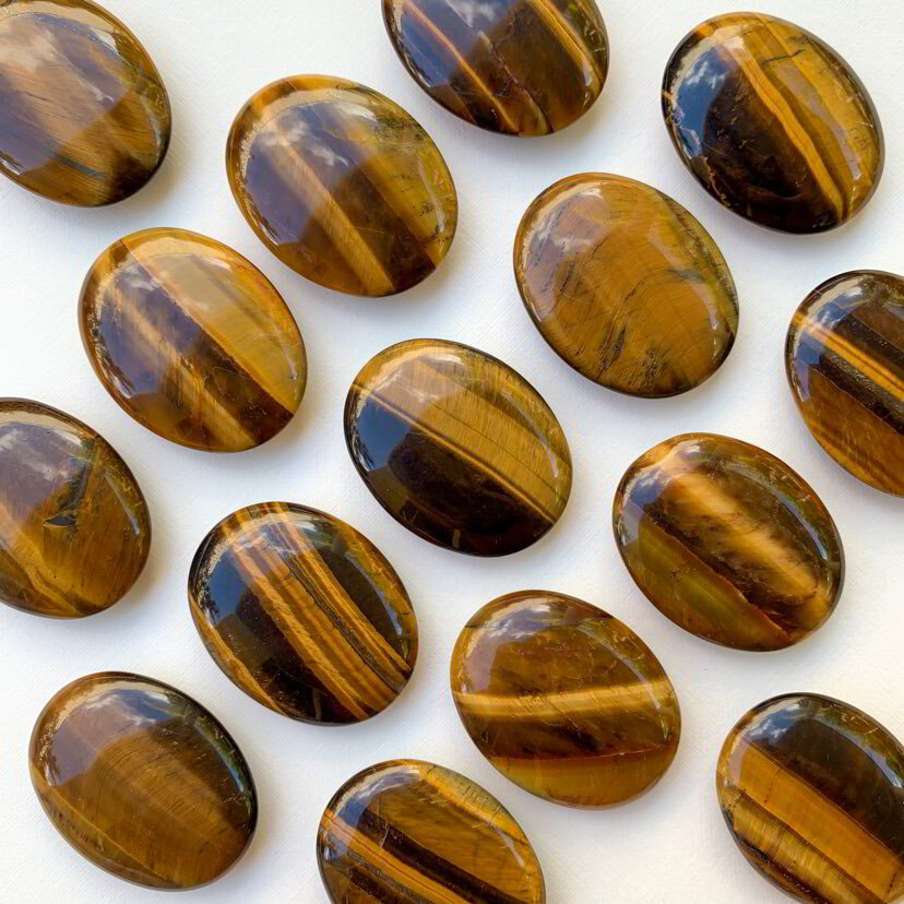 Tiger Eye- Palm Stone