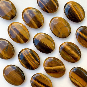 Tiger Eye Palm Stone