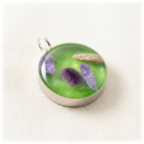 Sastun Pendant - Verdant Awakening - Round Silver
