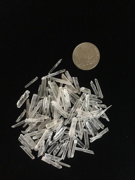 Tiny Quartz Crystal Points - 1oz Bag - Approximately 75-100 points