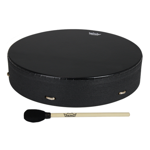 REMO 16" BUFFALO DRUM BLK EARTH