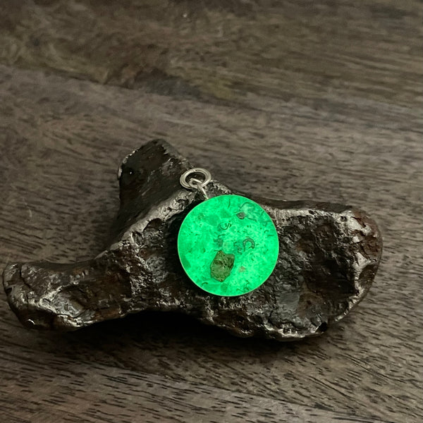 Sastun®- Moldavite & Meteorite Pendant