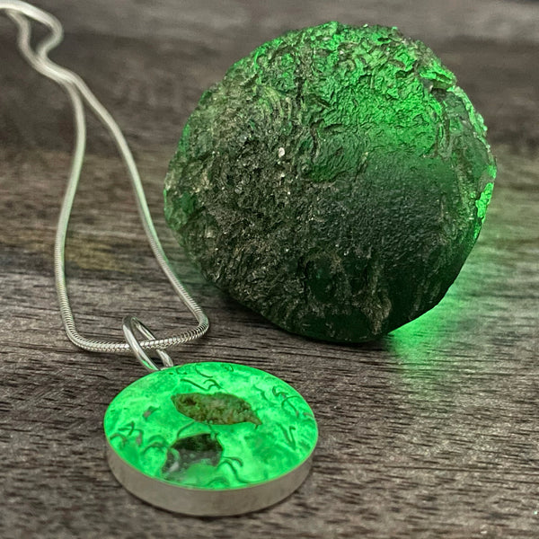 Sastun®- Moldavite & Meteorite Pendant