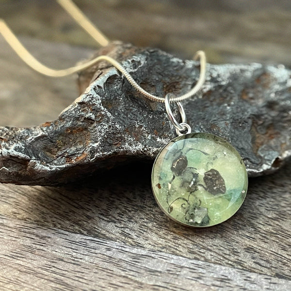 Sastun®- Moldavite & Meteorite Pendant