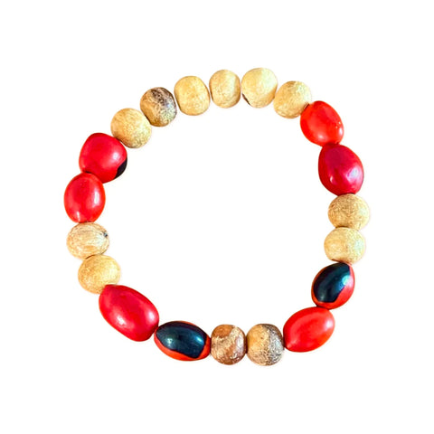 Bracelet- Palo Santo and Huayruro