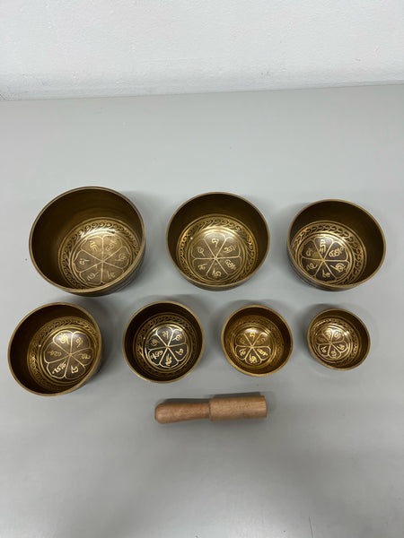 Singing Bowls- 7 Chakra Set- Printed