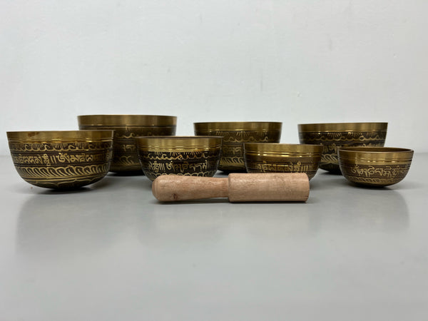 Singing Bowls- 7 Chakra Set- Printed